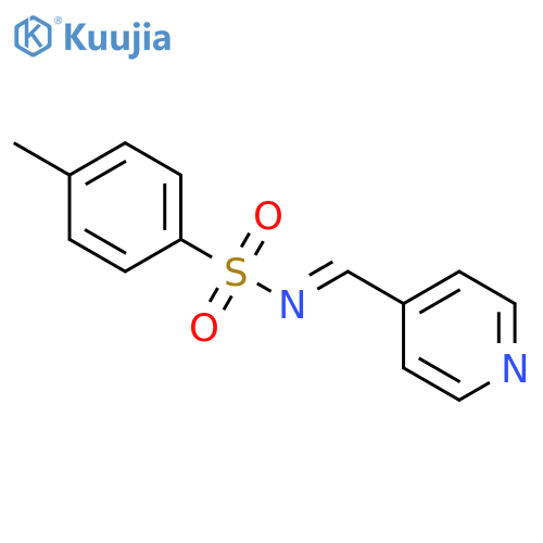 Benzenesulfonamide, 4-methyl-N-(4-pyridinylmethylene)- structure