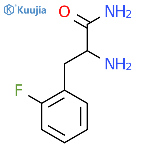 2-Amino-3-(2-fluorophenyl)propanamide structure