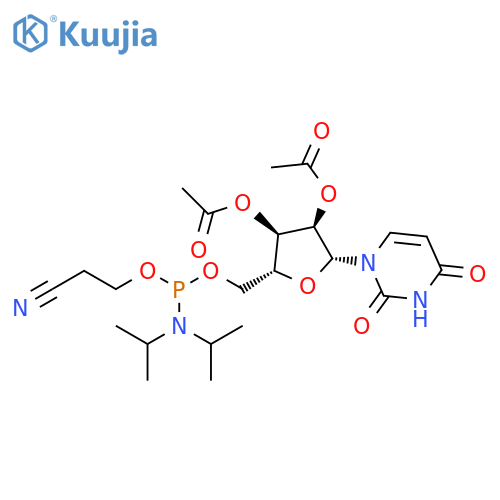 2’,3’-Di-O-acetyl-U-5’-CEP structure