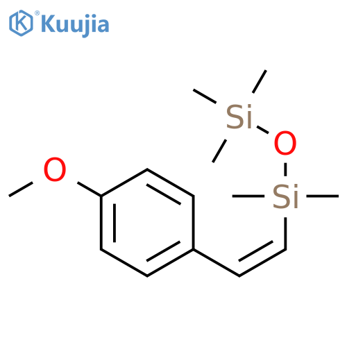 Disiloxane, [(1Z)-2-(4-methoxyphenyl)ethenyl]pentamethyl- structure