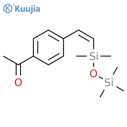 ETHANONE, 1-[4-[(1Z)-2-(PENTAMETHYLDISILOXANYL)ETHENYL]PHENYL]- structure