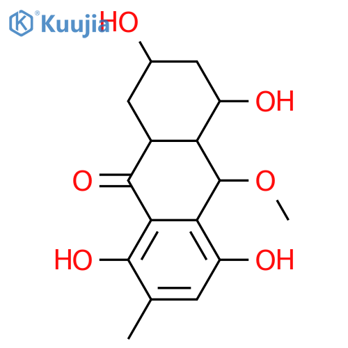 1,3,4,4a,9a,10-Hexahydro-2,3,4,5,10-pentahydroxy-7-methyl-9(2H)-anthracenone; (2S,3R,4R,4aR,9aR,10S)-form, 3-Deoxy, 8-hydroxy, 10-Me ether structure