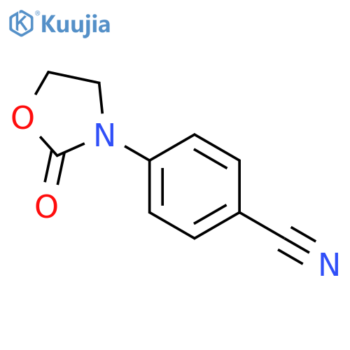 4-(2-oxo-1,3-oxazolidin-3-yl)benzonitrile structure