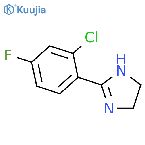 1H-Imidazole, 2-(2-chloro-4-fluorophenyl)-4,5-dihydro- structure