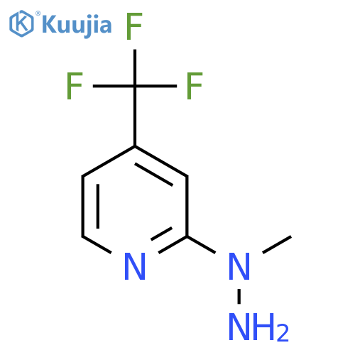 2-(1-Methylhydrazino)-4-(trifluoromethyl)pyridine structure