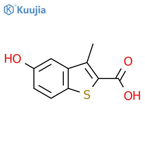 5-Hydroxy-3-methylbenzo[b]thiophene-2-carboxylic acid structure