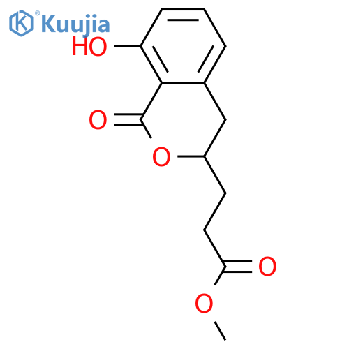 3,4-Dihydro-8-hydroxy-1-oxo-1H-2-benzopyran-3-propanoic acid; (R)-form, Me ester structure
