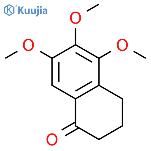 5,6,7-trimethoxy-3,4-dihydro-2h-naphthalen-1-one structure
