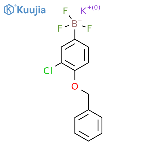 Potassium [4-(benzyloxy)-3-chlorophenyl]trifluoroboranuide structure