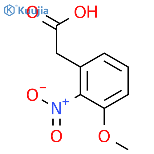 2-(3-Methoxy-2-nitrophenyl)acetic acid structure