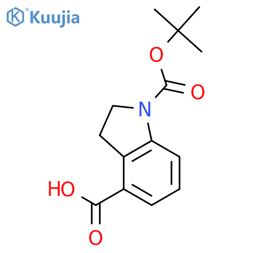 1-(1,1-Dimethylethyl) Ester 2,3-Dihydro-1H-indole-1,4-dicarboxylic Acid structure