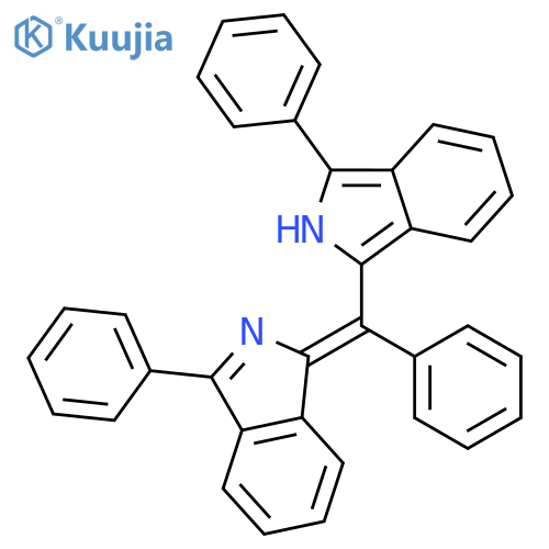 3-Phenyl-1-[phenyl(3-phenyl-2H-isoindol-1-yl)methylidene]-1H-isoindole structure