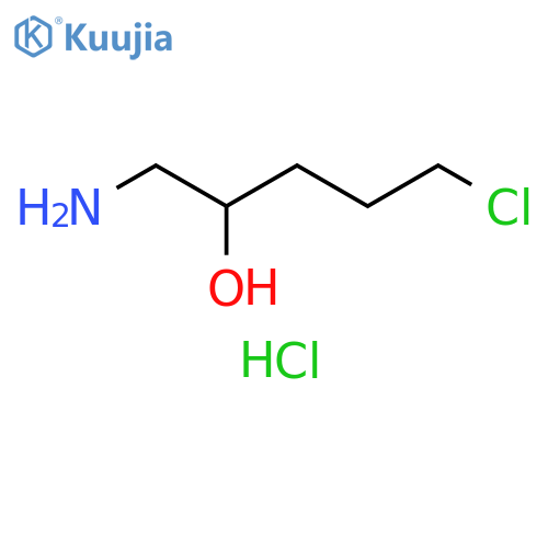2-Pentanol, 1-amino-5-chloro-, hydrochloride (1:1) structure