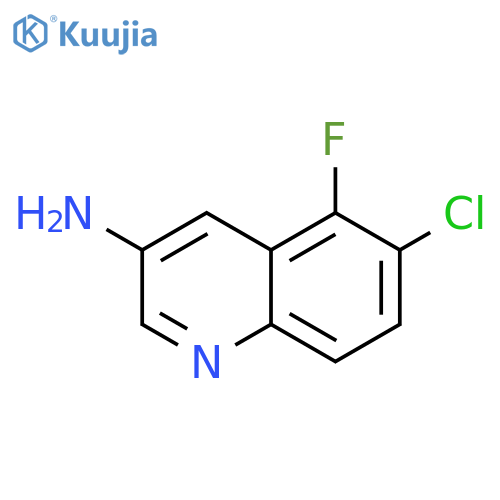 3-Quinolinamine, 6-chloro-5-fluoro- structure