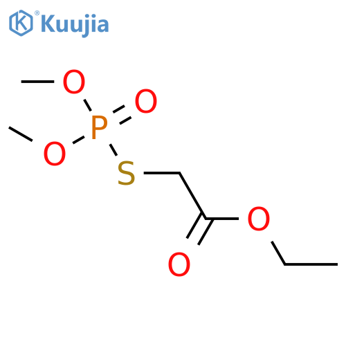Acetic acid,2-[(dimethoxyphosphinyl)thio]-, ethyl ester structure