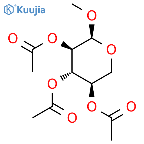 Methyl 2,3,4-tri-O-acetyl-alpha-D-xylopyranoside structure