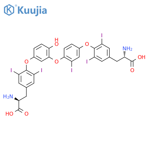 (S)-2-Amino-3-(4-(4-(5-(4-((S)-2-amino-2-carboxyethyl)-2,6-diiodophenoxy)-2-hydroxyphenoxy)-3-iodophenoxy)-3,5-diiodophenyl)propanoic Acid structure
