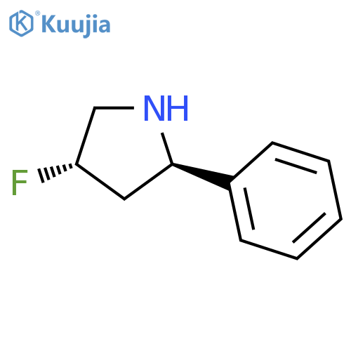 Pyrrolidine, 4-fluoro-2-phenyl-, (2R,4S)- structure