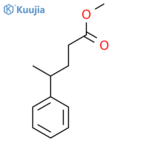 Valeric acid, 4-phenyl-, methyl ester structure
