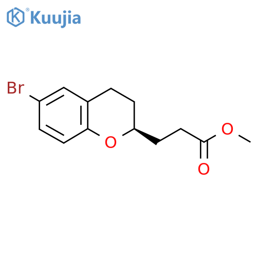 methyl 3-[(2S)-6-bromo-3,4-dihydro-2H-1-benzopyran-2-yl]propanoate structure