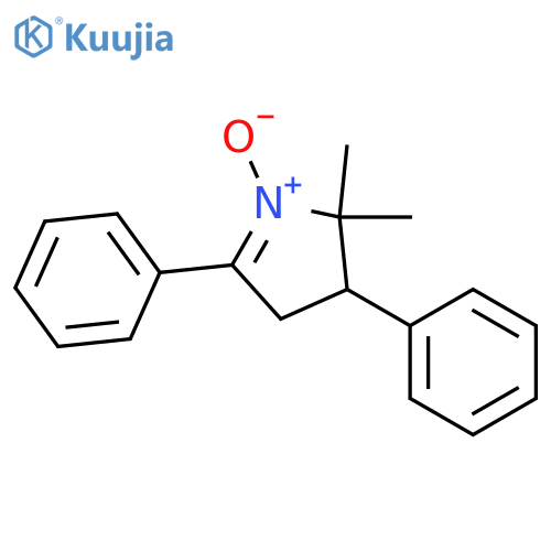 2H-Pyrrole, 3,4-dihydro-2,2-dimethyl-3,5-diphenyl-, 1-oxide structure