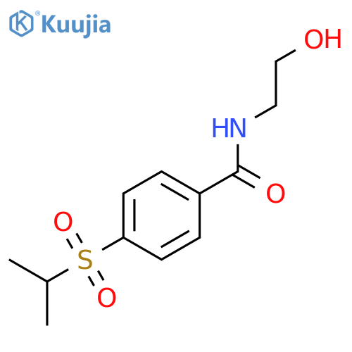 N-(2-Hydroxyethyl)-p-(isopropylsulfonyl)benzamide structure