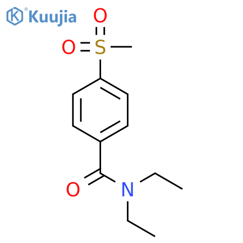 Benzamide,N,N-diethyl-4-(methylsulfonyl)- structure