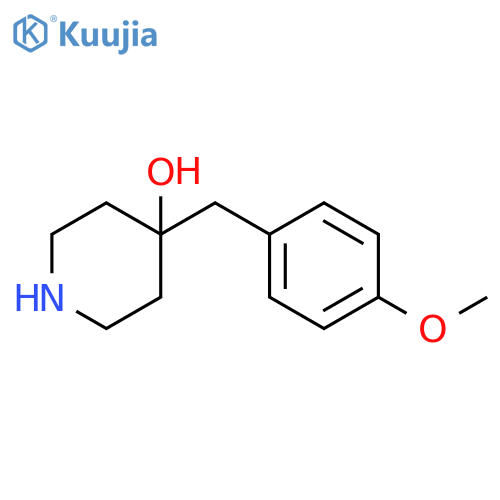4-(4-methoxyphenyl)methylpiperidin-4-ol structure