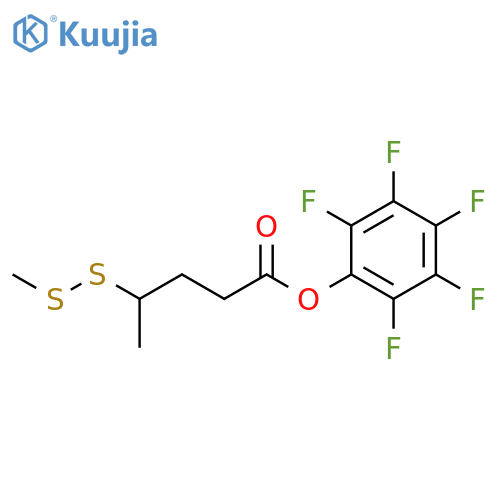 perfluorophenyl 4-(methyldisulfanyl)pentanoate structure