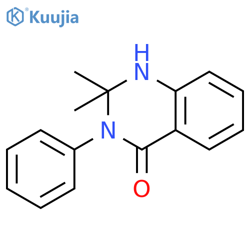 4(1H)-QUINAZOLINONE, 2,3-DIHYDRO-2,2-DIMETHYL-3-PHENYL- structure