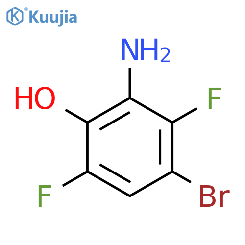 2-Amino-4-bromo-3,6-difluorophenol structure
