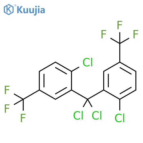 Benzene, 1,1'-(dichloromethylene)bis[2-chloro-5-(trifluoromethyl)- structure