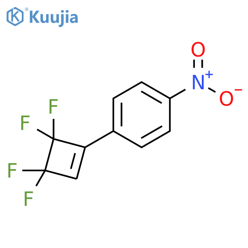 Benzene, 1-nitro-4-(3,3,4,4-tetrafluoro-1-cyclobuten-1-yl)- structure