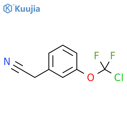 Benzeneacetonitrile, 3-(chlorodifluoromethoxy)- structure