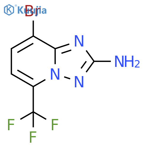 8-bromo-5-(trifluoromethyl)-[1,2,4]triazolo[1,5-a]pyridin-2-amine structure