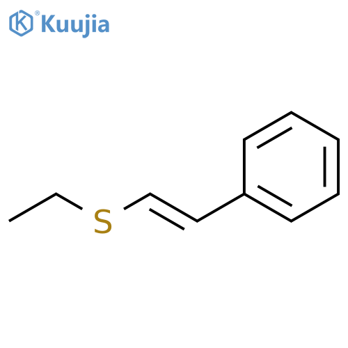 Benzene, [(1E)-2-(ethylthio)ethenyl]- structure