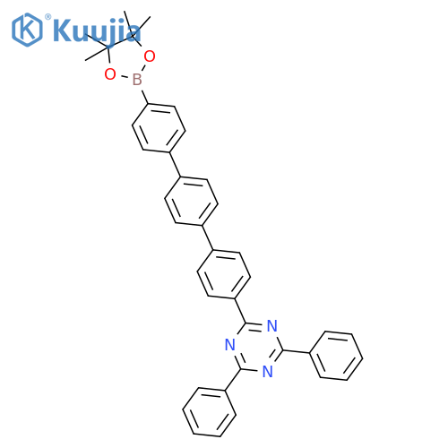 1,3,5-Triazine, 2,4-diphenyl-6-[4''-(4,4,5,5-tetramethyl-1,3,2-dioxaborolan-2-yl)[1,1':4',1''-terphenyl]-4-yl]- structure