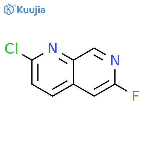 2-chloro-6-fluoro-1,7-naphthyridine structure