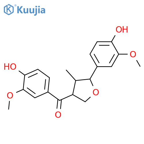 7,9'-Epoxy-8,8'-lignan-3,3',4,4',7'-pentol; (7R*,8S*,8'R*)-form, 7'-Ketone, 3,3'-di-Me ether structure