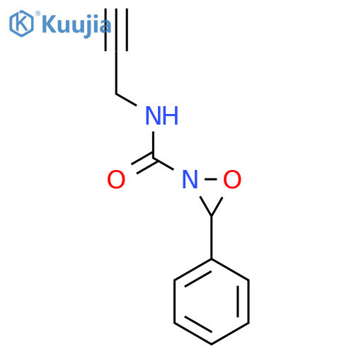 2-Oxaziridinecarboxamide, 3-phenyl-N-2-propyn-1-yl- structure