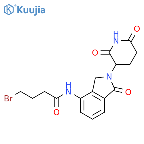 Butanamide, 4-bromo-N-[2-(2,6-dioxo-3-piperidinyl)-2,3-dihydro-1-oxo-1H-isoindol-4-yl]- structure