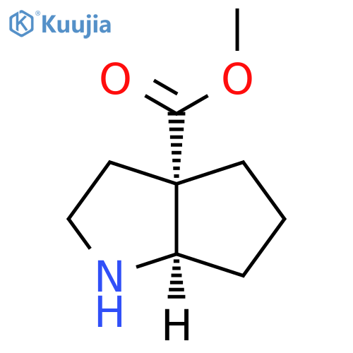 rac-methyl (3aR,6aS)-octahydrocyclopenta[b]pyrrole-3a-carboxylate, cis structure