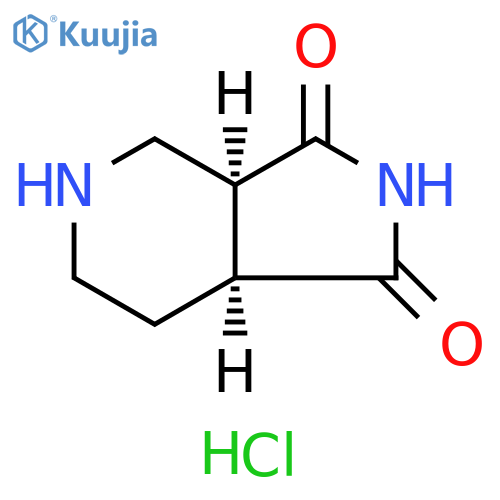 rac-(3aR,7aR)-octahydro-1H-pyrrolo[3,4-c]pyridine-1,3-dione hydrochloride, cis structure