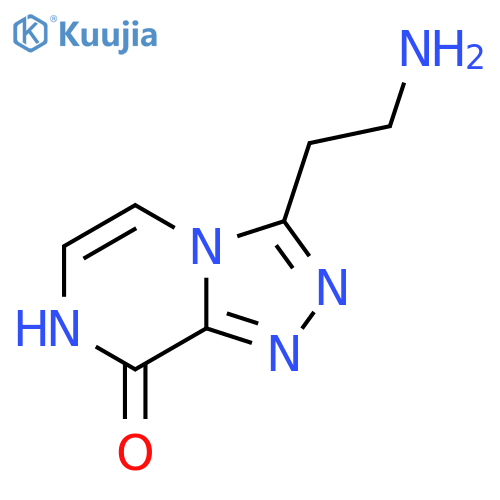 3-(2-Aminoethyl)-[1,2,4]triazolo[4,3-a]pyrazin-8-ol structure