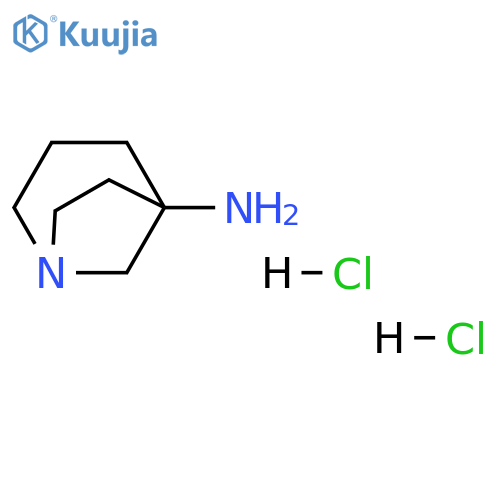 1-azabicyclo[3.2.1]octan-5-amine;dihydrochloride structure