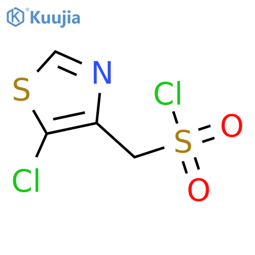 (5-chloro-1,3-thiazol-4-yl)methanesulfonyl chloride structure