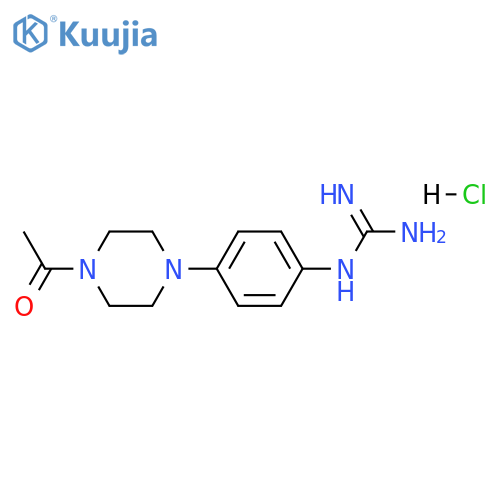 N-[4-(4-acetylpiperazin-1-yl)phenyl]guanidine hydrochloride structure