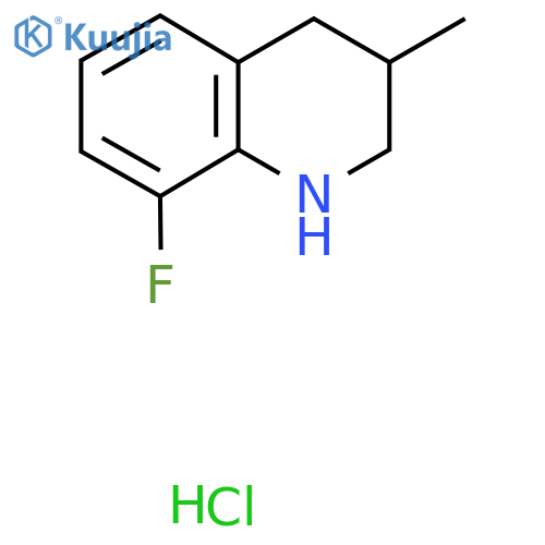 8-Fluoro-3-methyl-1,2,3,4-tetrahydroquinoline hydrochloride structure