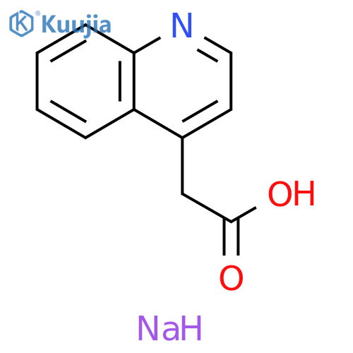 sodium 2-(quinolin-4-yl)acetate structure