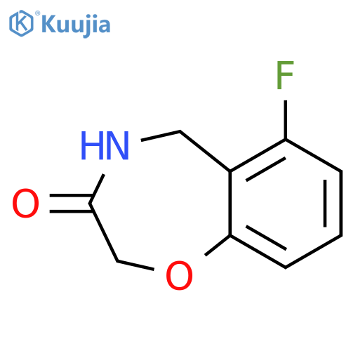 6-fluoro-2,3,4,5-tetrahydro-1,4-benzoxazepin-3-one structure